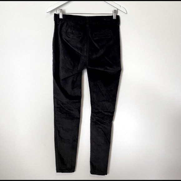 Kut From The Kloth Diana Black Velvet Skinny Pants LIKE NEW - Picture 4 of 8
